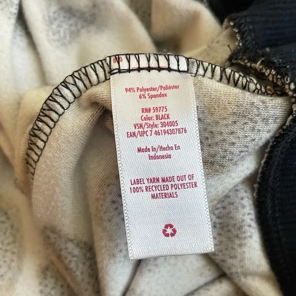 Girl’s XL Justice Sport Blocked Velour hoodie.